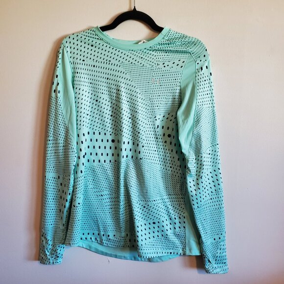 Under Armour Mint Green Long Sleeve Crew Neck Shirt Cold Gear - Large - Picture 7 of 14